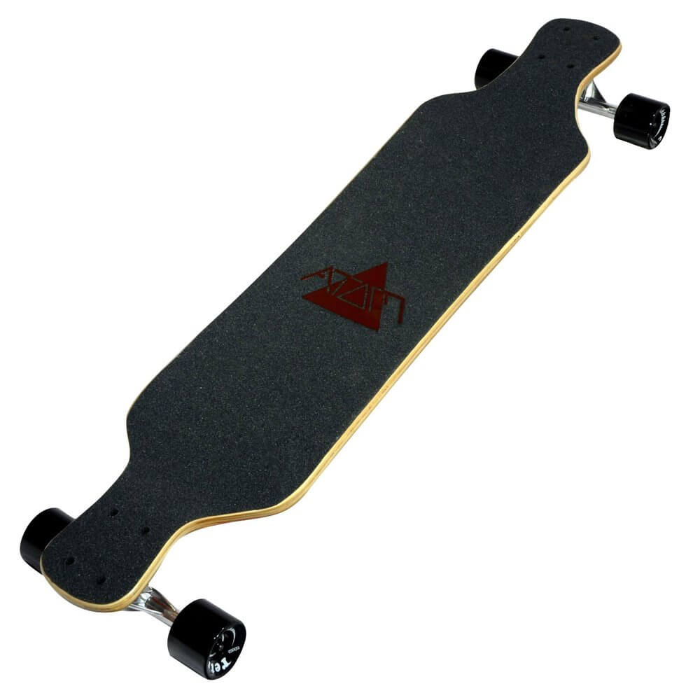 Atom 39" Drop Deck Longboard Orange Geo California Kiteboarding