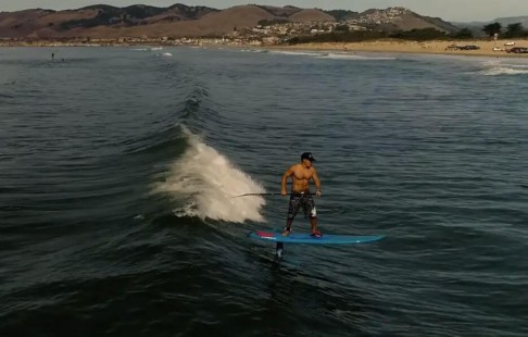 Epic Hydrofoil Stand Up Surfing on California's Central Coast