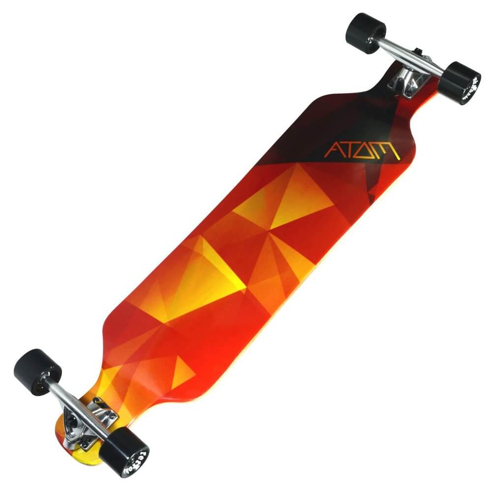 Atom 39" Drop Deck Longboard - Orange Geo - California ...