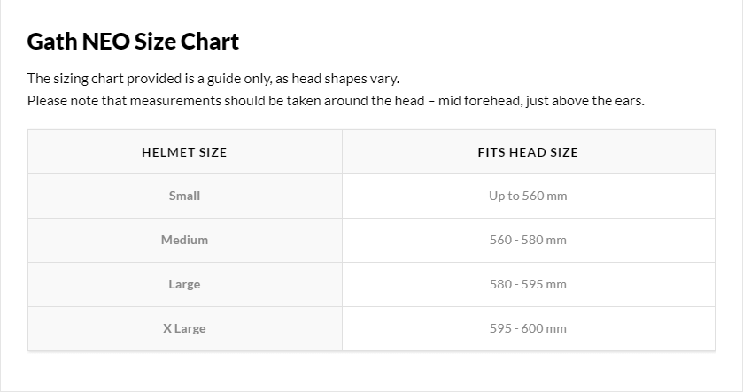 Neo-Gath-size-chart