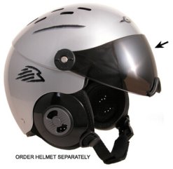 Gath Safety Surf Helmet with Retractable Visor 